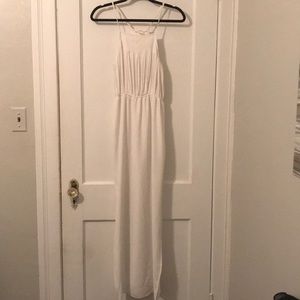 Grecian white maxi dress